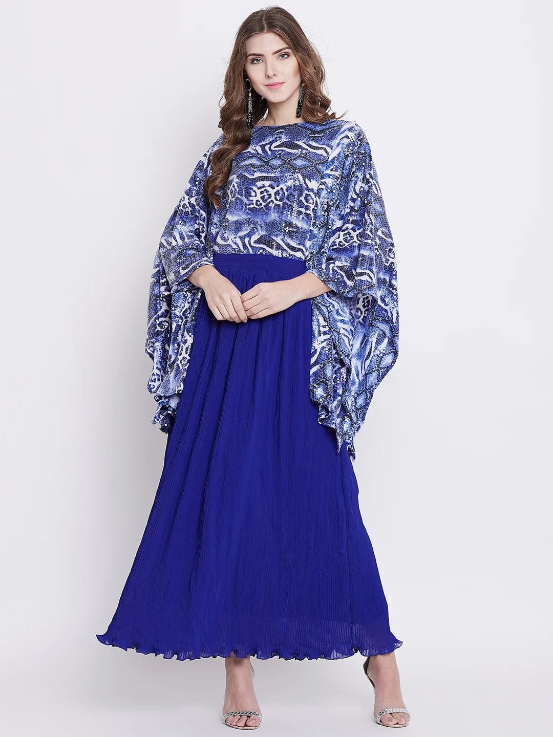 Aphrodite Sequins and Pleats Maxi Dress - (Clearance - Final Sale) - Image 2