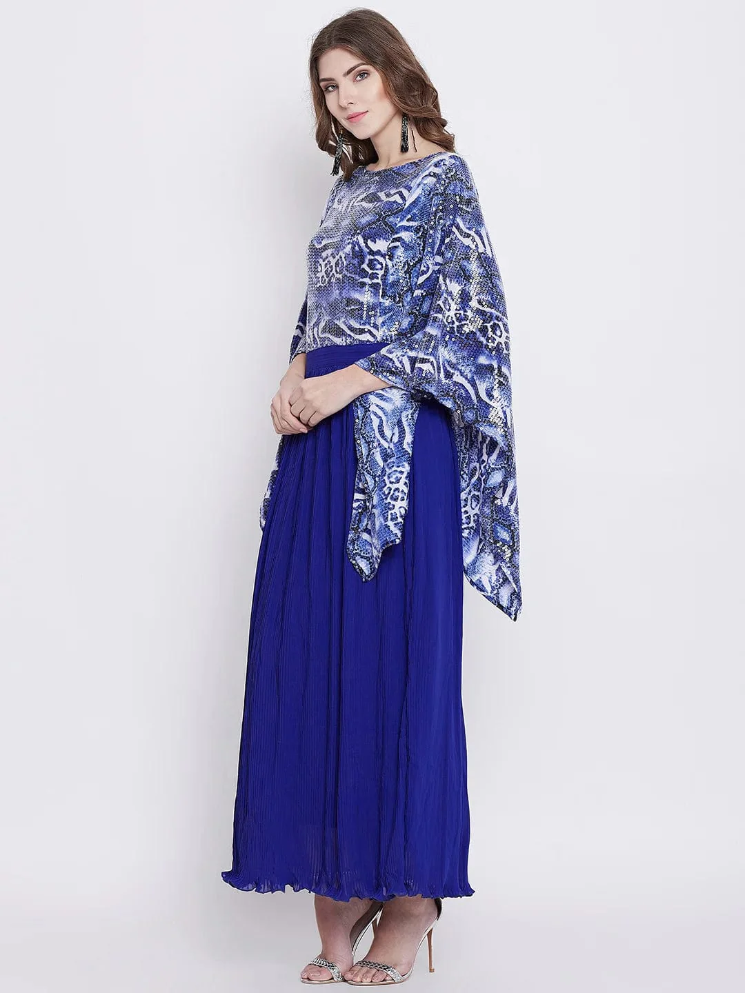 Aphrodite Sequins and Pleats Maxi Dress - (Clearance - Final Sale) - Image 3