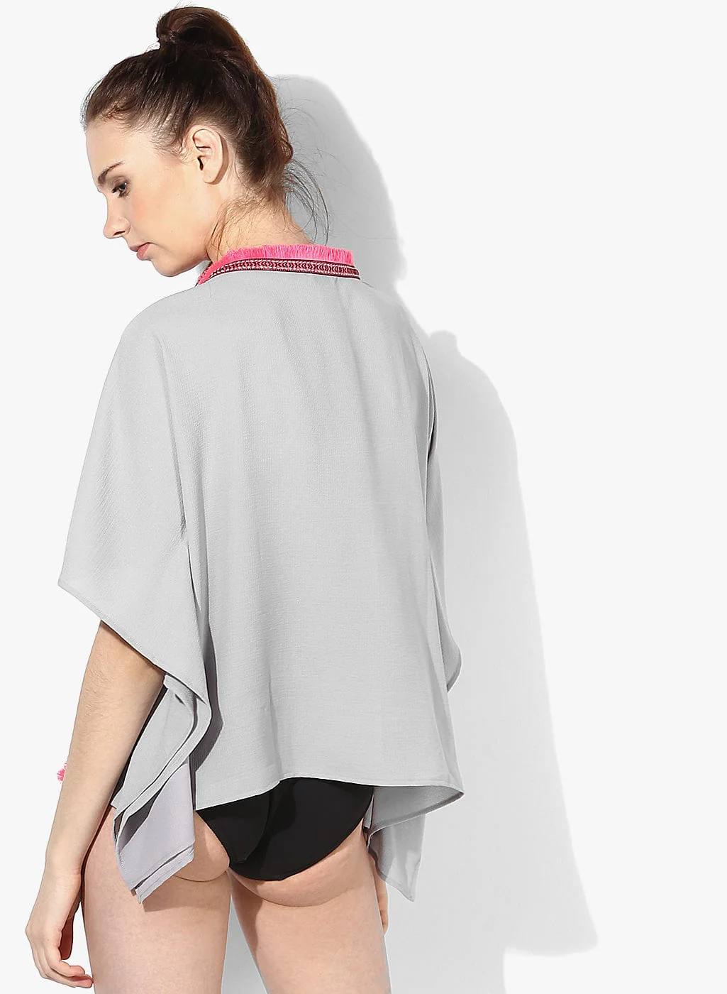 Grey Boho Shrug - (Clearance - Final Sale) - Image 4