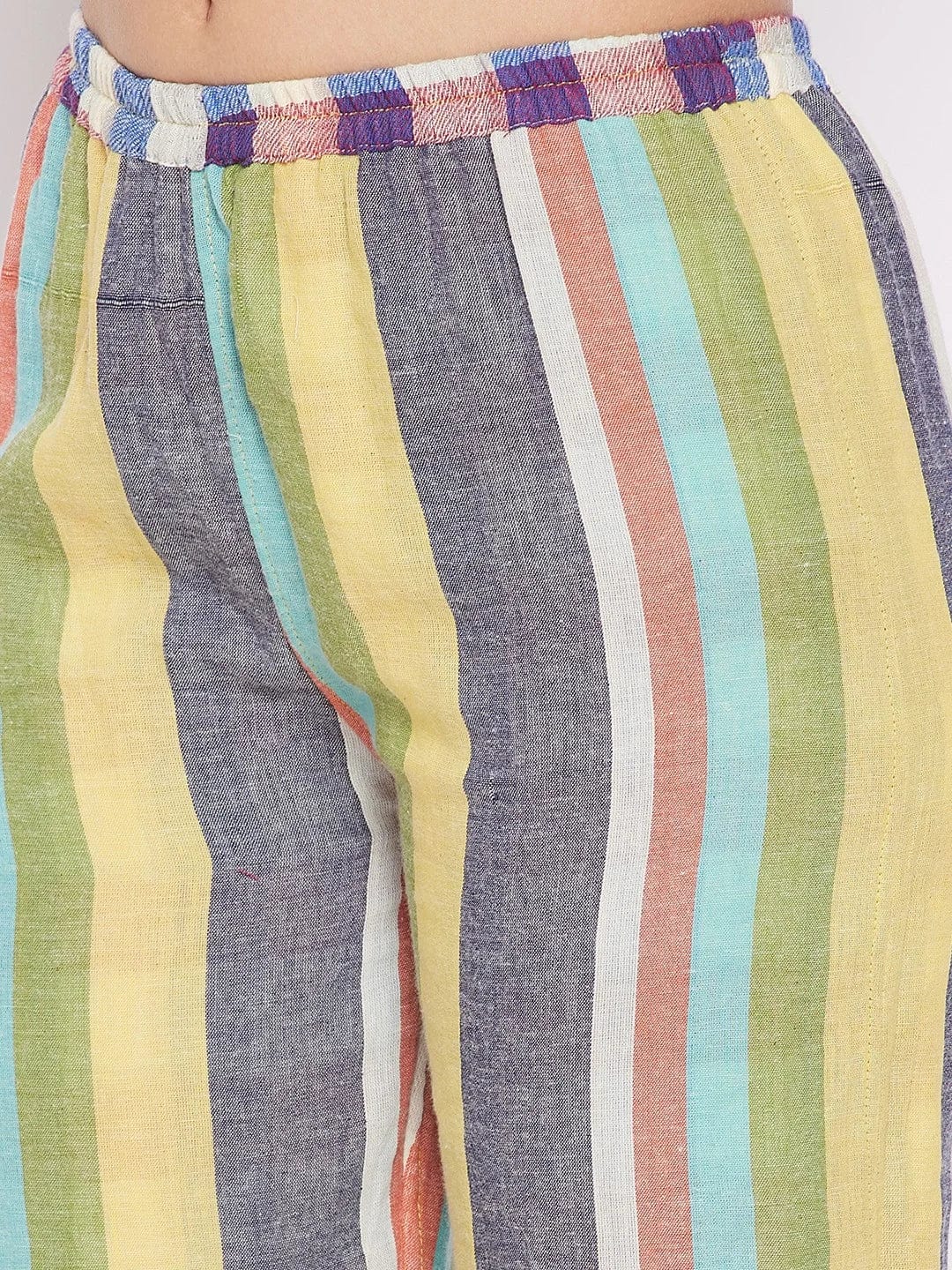 Colourblocked Checks reversible Lounge Set - Image 3
