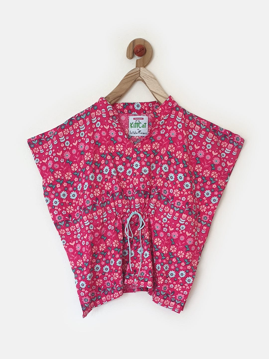 Girls Fuschia Florals Girls Shorts Set - Image 3