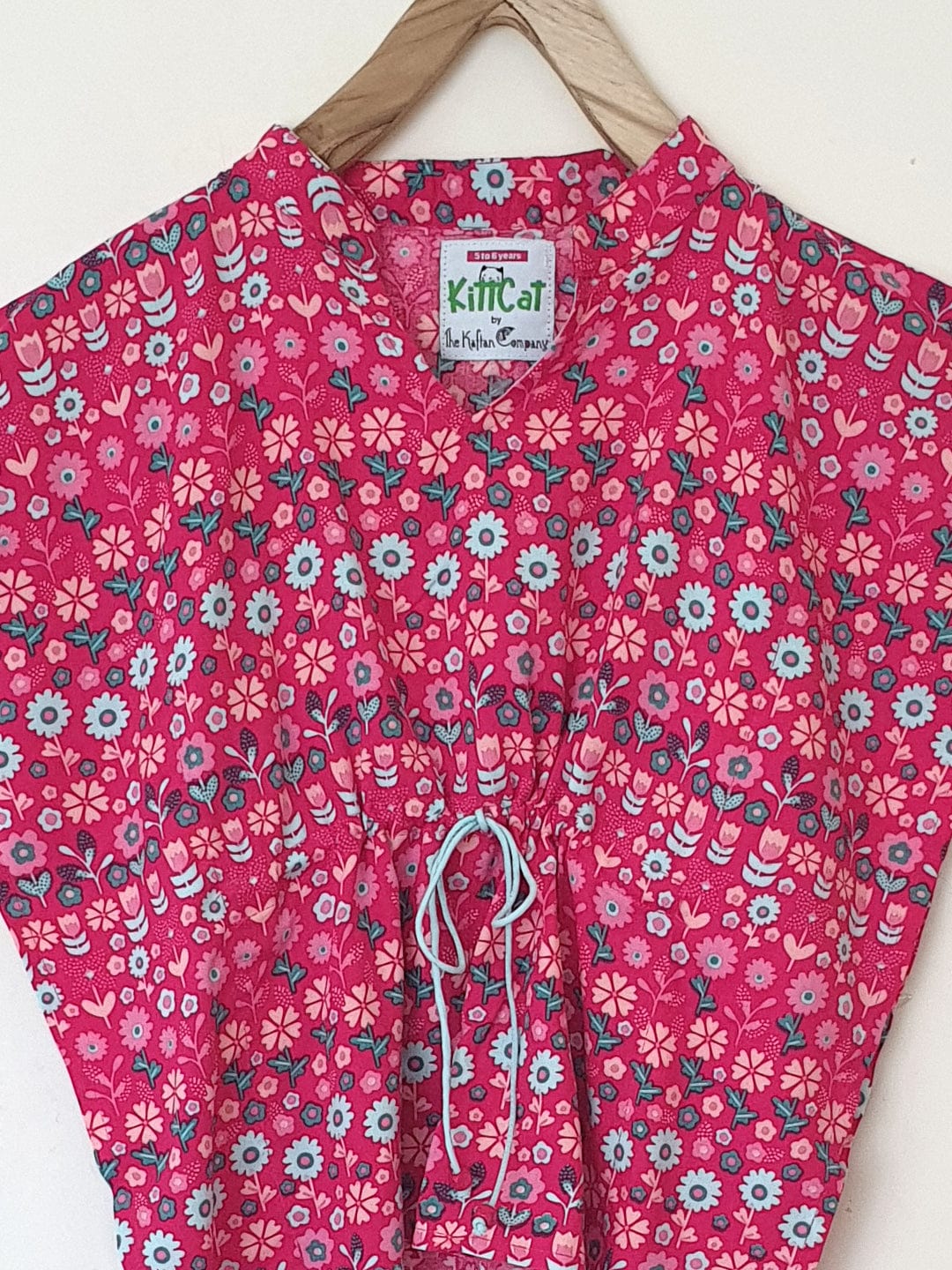Girls Fuschia Florals Girls Shorts Set - Image 4
