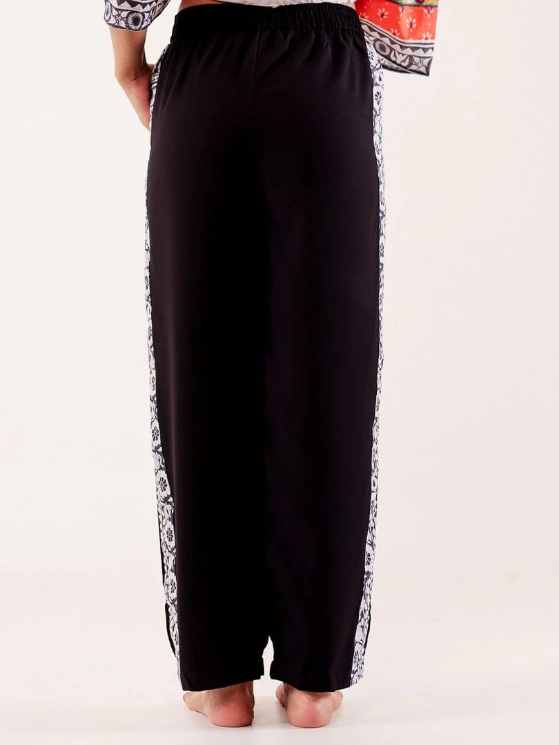 Multicolor Ethnic Printed Nightwear Pyjama Set - Image 7