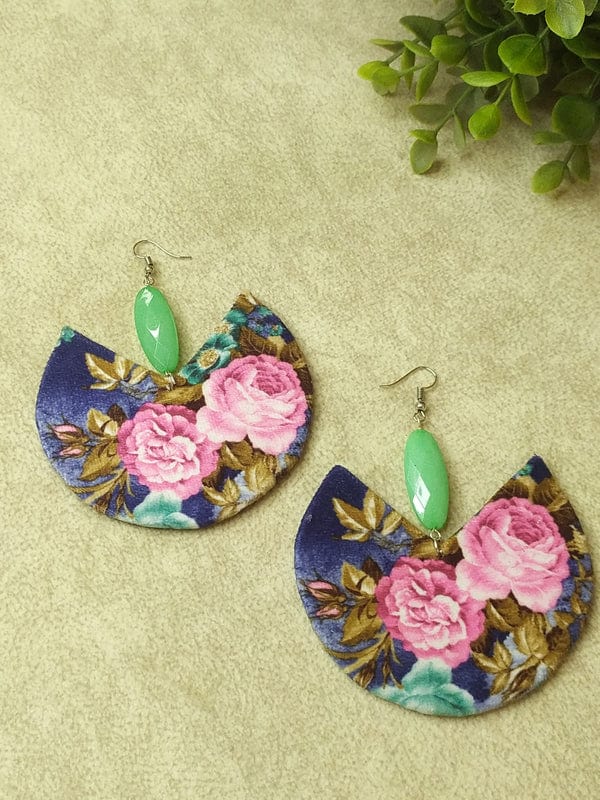Oversized Handmade Fabric Earrings