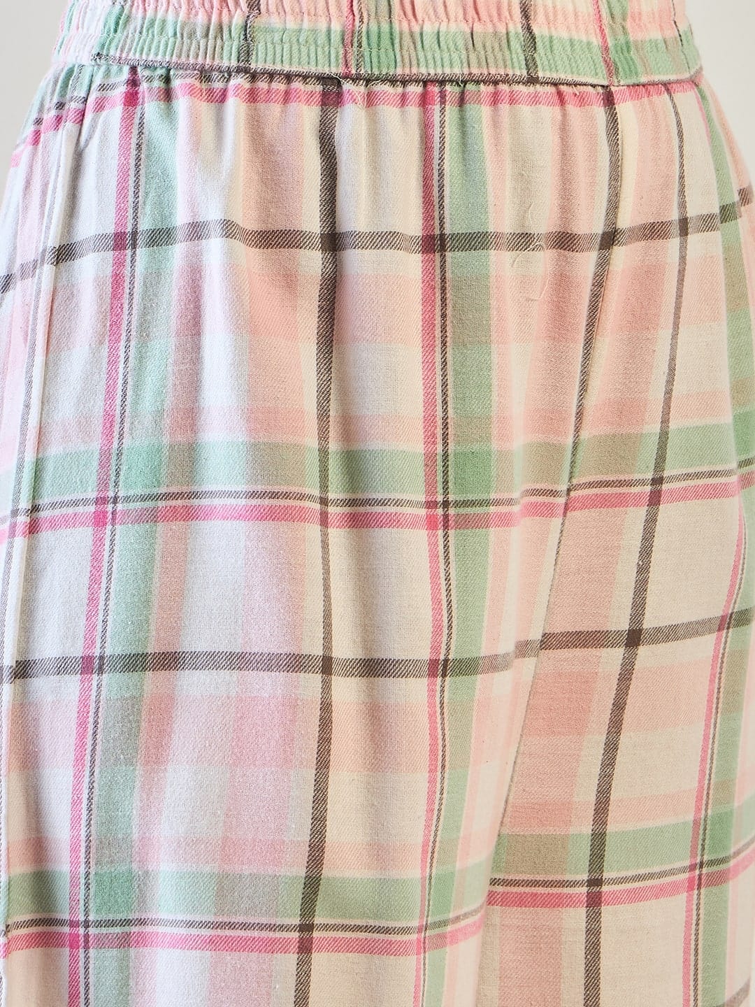 Pink and Green Plaid Loungewear - Image 7