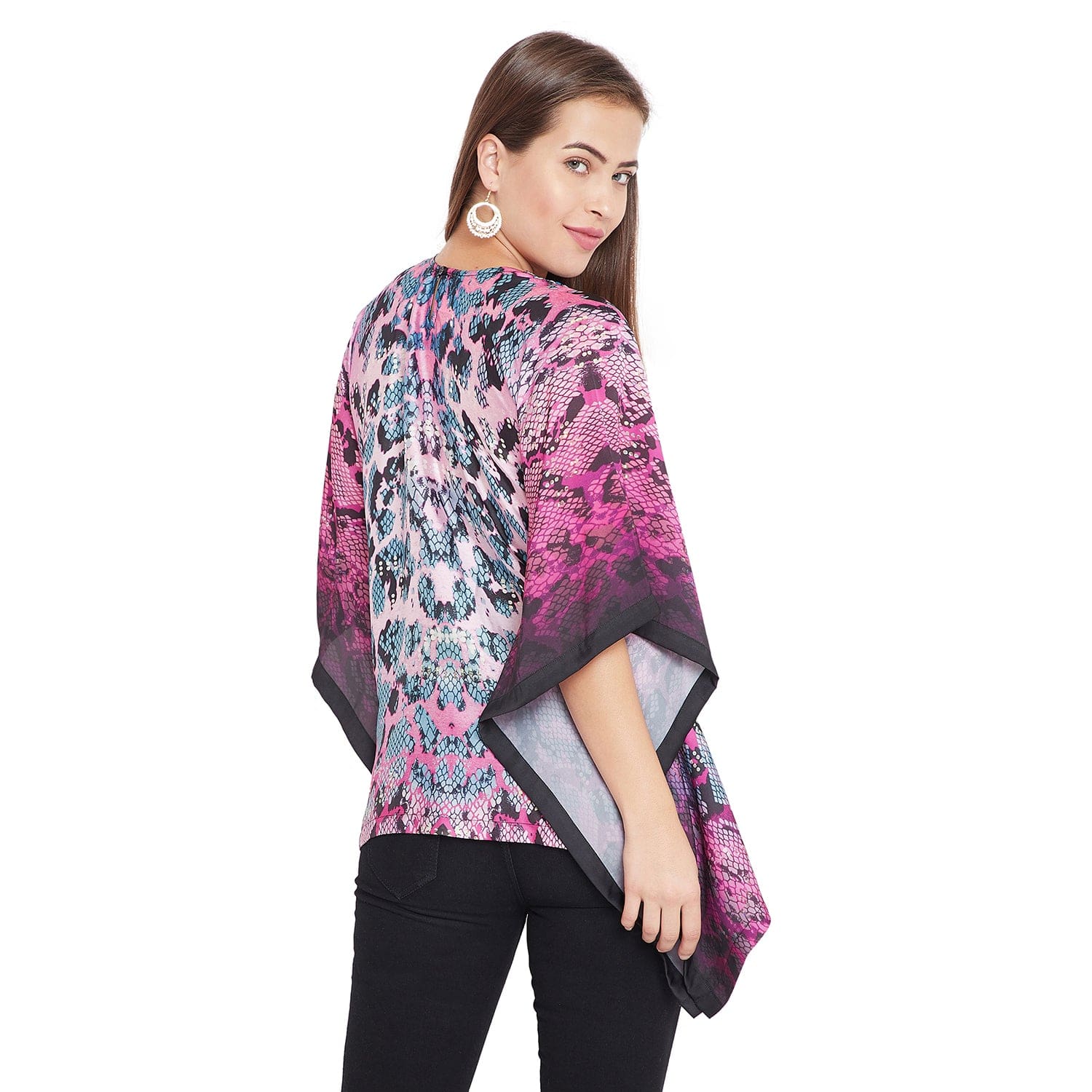 Pink Camouflage Top With Embroidered Neckline - (Clearance - Final Sale) - Image 3