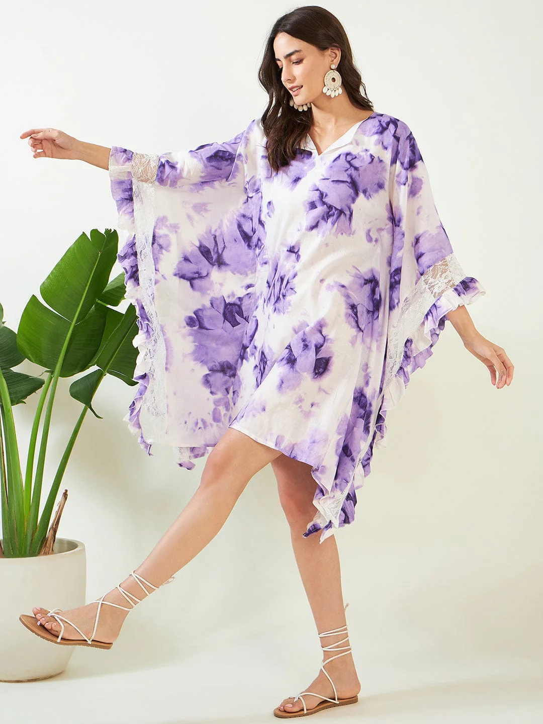 Purple Tie Dye Cover Up - Image 3