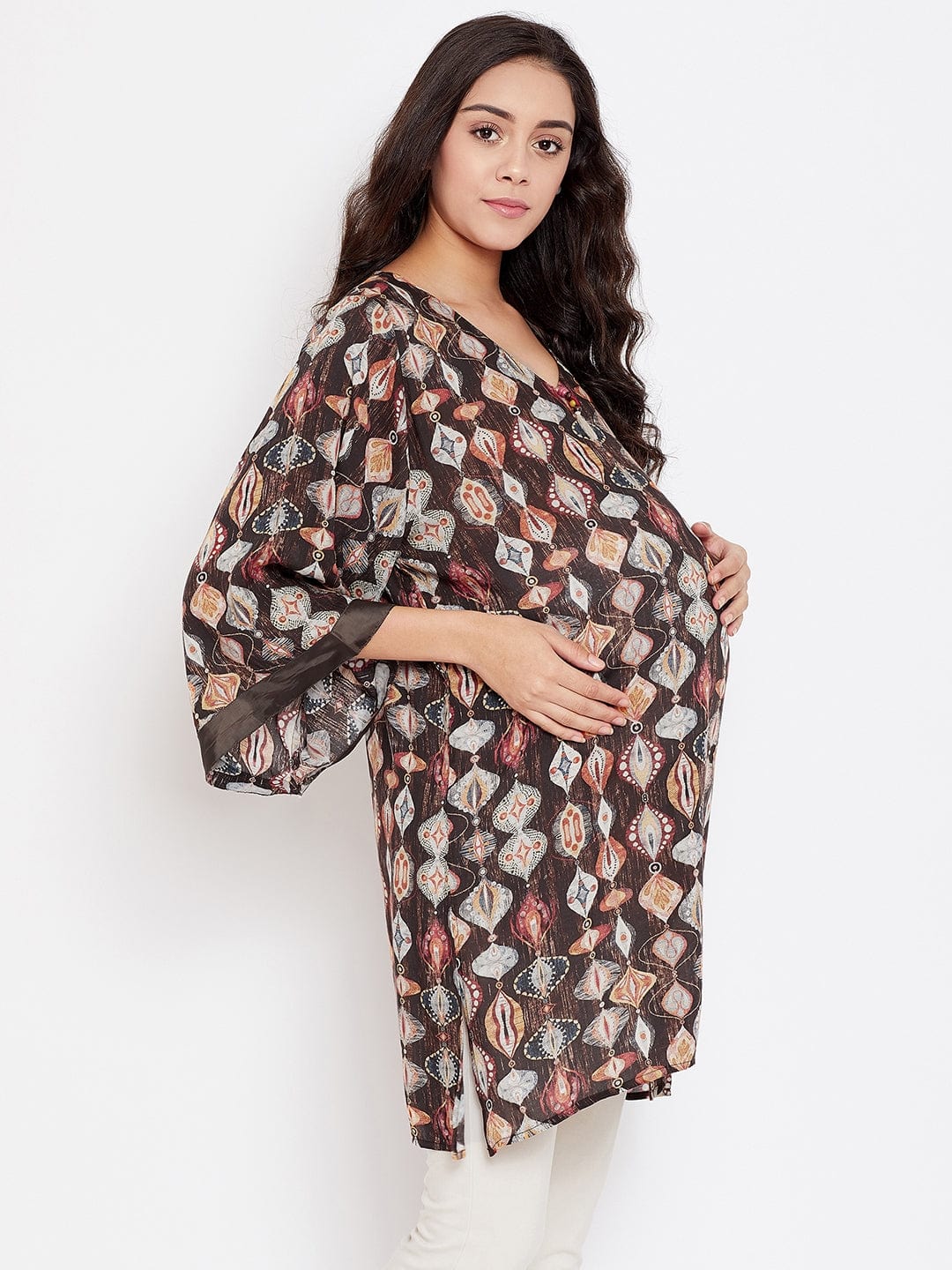 Timber Mosaic Maternity Tunic - Image 4