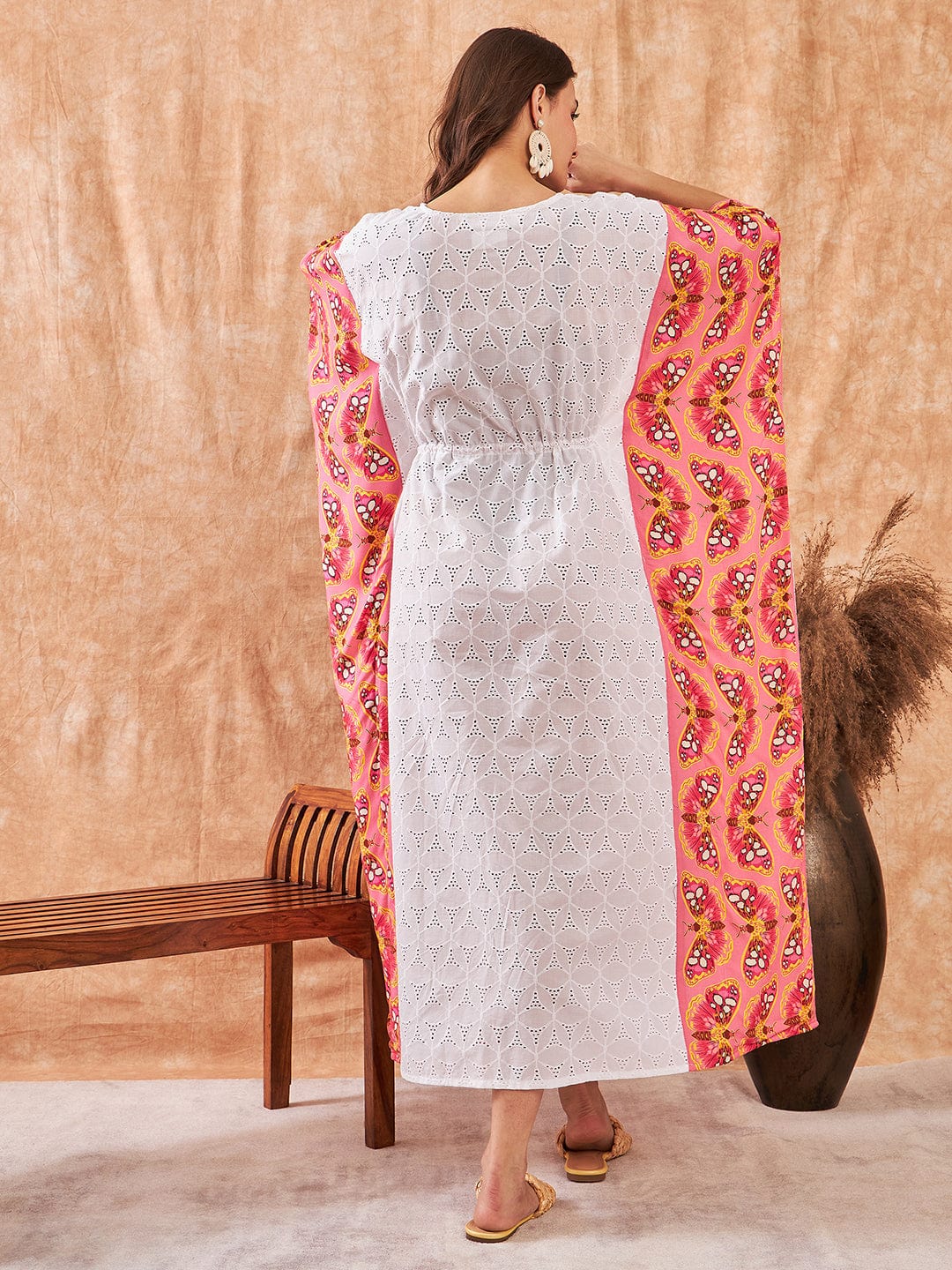 White Schiffli Fluttery Coverup - Image 4